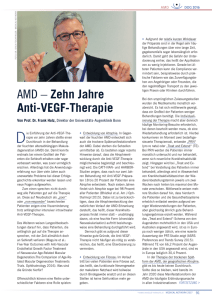 AMD – Zehn Jahre Anti-VEGF-Therapie