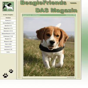 September 2009 BeagleFriends - DAS Magazin