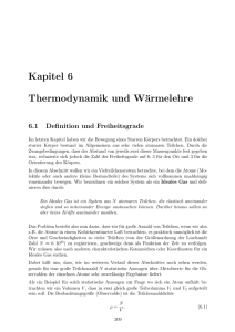 Kapitel 6 Thermodynamik und Wärmelehre