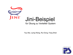 Jini-Java Intelligent Network Infrastructure