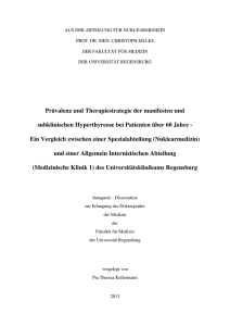 T - Publikationsserver der Universität Regensburg
