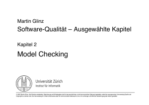 Model Checking - Universität Zürich