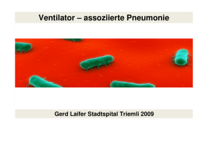 Ventilator-assoziierte Pneumonie / Dr. G. Laifer