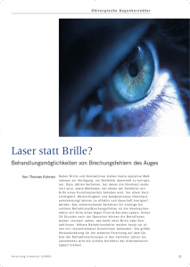 Laser statt Brille? - Forschung Frankfurt - Goethe