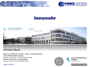 Innenohr - HNO-Uniklinik Leipzig