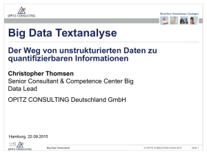 Big Data Textanalyse