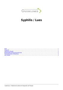 Syphilis / Lues