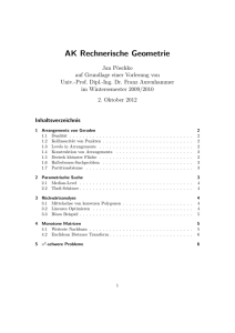 AK Rechnerische Geometrie
