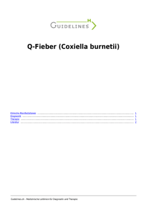 Q-Fieber (Coxiella burnetii)