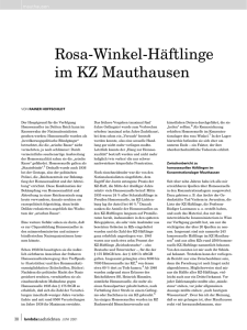 Rosa-Winkel-Häftlinge im KZ Mauthausen