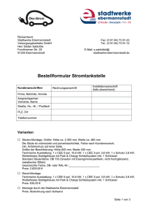 Bestellformular - Stadtwerke Ebermannstadt
