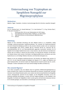 Untersuchung von Tryptophan an lipophilem Nanogold - HS-OWL