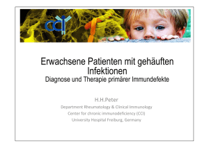 Immundefekte bei Erwachsenen, Prof. Dr. med. Hans - Find-ID