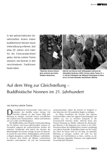 Auf dem Weg zur Gleichstellung – Buddhistische Nonnen im 21