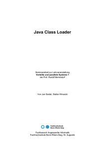 Java Class Loader - Prof. Dr. Rudolf Berrendorf