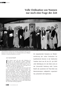 Volle Ordination von Nonnen nur noch eine Frage der Zeit