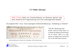 2.7 Felder (Arrays) - Universität Paderborn