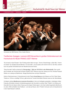 Teuflisches Arpeggio - Hochschule für Musik FRANZ LISZT Weimar