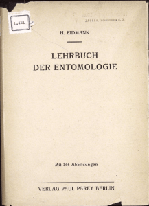LEHRBUCH DER ENTOMOLOGIE