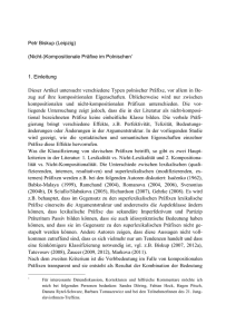 Petr Biskup (Leipzig) (Nicht-)Kompositionale Präfixe im Polnischen