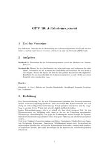 GPV 10: Adiabatenexponent