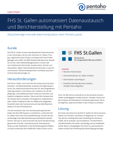 FHS St. Gallen automatisiert Datenaustausch und