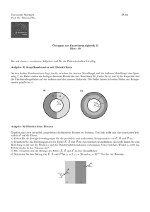 iUbungen zur Experimentalphysik II Blatt 19 Aufgabe 91