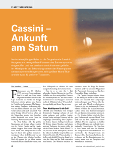 Cassini – Ankunft am Saturn