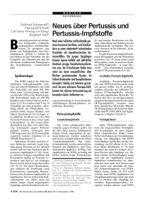 Neues über Pertussis und Pertussis-Impfstoffe