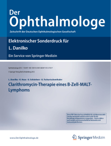 Elektronischer Sonderdruck für Clarithromycin-Therapie eines B