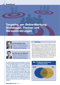 Targeting von Online-Werbung: Grundlagen