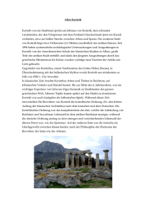 Altes Korinth Korinth war ein Stadtstaat (polis) am Isthmus von