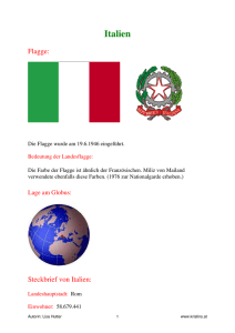 Italienreferat (auf Deutsch) von Lisa Hutter - Danke