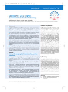 Eosinophile Ösophagitis