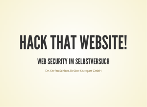 Hack that Website!