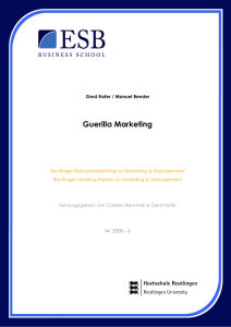 Guerilla Marketing - ESB Business School