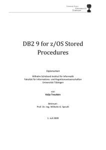 DB2 9 for z/OS Stored Procedures
