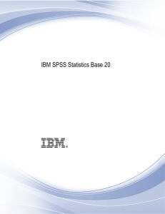 IBM SPSS Statistics Base 20