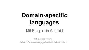 Domain-specific languages