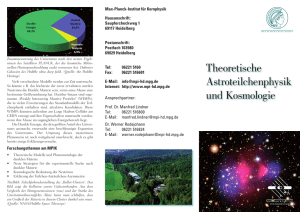 Theoretische Astroteilchenphysik und Kosmologie
