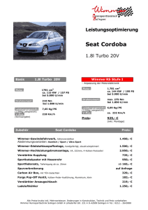 Cordoba 1,8l Turbo 20V 157PS