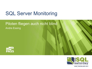SQL Server Monitoring - Piloten fliegen auch nicht