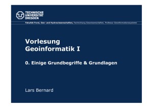 Vorlesung Geoinformatik I
