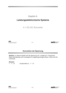 Kapitel 4: Leistungselektronische Systeme 4.1 DC