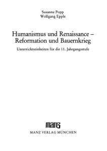 Humanismus und Renaissance