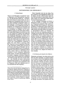 wittgenstein und spengler 1 - KRITERION | Journal of Philosophy