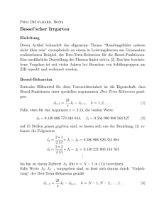 Bessel`scher Irrgarten - Fakultät für Mathematik, TU Dortmund
