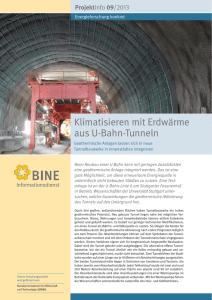 Klimatisieren mit Erdwärme aus U-Bahn-Tunneln