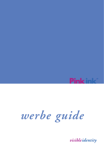 werbe guide - Werbeagentur Pink ink