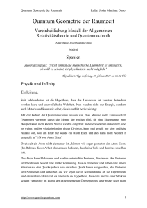 Quanten Geometrie der Raum-Zeit (PDF Available)